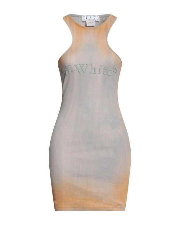 Off-White Dresses & Skirts - NWT Off-White Laundry Rib Rowing Mini Dress Beige NWT Size 40 (10 US) Stretch